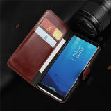 For A3 A5 A7 J3 J5 J7 2016 2017 Case Leather Flip Wallet Cover for Samsung Galaxy S8 Plus S6 S7 Edge S5 S4 S3 Grand Prime Coque 1 2