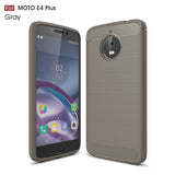 For Motorola G5S G5S Plus Brushed Carbon Fiber Soft TPU Drawing Back Cover For Moto E4 E5 G4 G5 G6 Plus Silicone Case C Plus