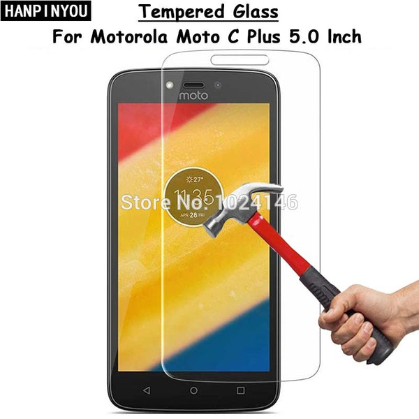 For Motorola Moto C Plus / C+ XT1723 5.0" Clear Tempered Glass Screen Protector Ultra Thin Explosion-proof Protective Film
