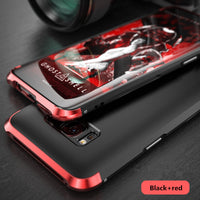 Samsung Galaxy S8, S8 Plus Case Luxury 360 Full Protection 3in1 Metal Hard Hybrid Slim Cover Shell