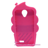 For ZTE Maven 2 Z831/ Avid Plus Z828 / Sonata 3 Z832 / Avid Trio Z833 Case Soft Silicone Back Cover Pink Cupcake