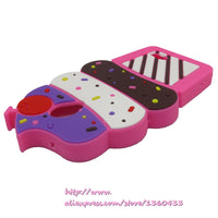 For ZTE Maven 2 Z831/ Avid Plus Z828 / Sonata 3 Z832 / Avid Trio Z833 Case Soft Silicone Back Cover Pink Cupcake