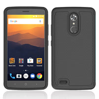 For ZTE Max XL Heavy Duty 2 In 1 Hybrid Rugged Case Hard PC TPU Rubber Impact Protective Cover For ZTE Max XL N9560 Z986 6.0"@