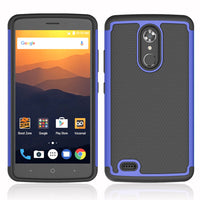 For ZTE Max XL Heavy Duty 2 In 1 Hybrid Rugged Case Hard PC TPU Rubber Impact Protective Cover For ZTE Max XL N9560 Z986 6.0"@