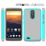 For ZTE Max XL Heavy Duty 2 In 1 Hybrid Rugged Case Hard PC TPU Rubber Impact Protective Cover For ZTE Max XL N9560 Z986 6.0"@