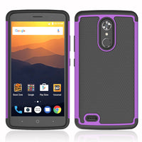 For ZTE Max XL Heavy Duty 2 In 1 Hybrid Rugged Case Hard PC TPU Rubber Impact Protective Cover For ZTE Max XL N9560 Z986 6.0"@