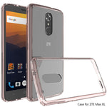 For ZTE Max XL Shockproof Slim TPU Frame Hard Acrylic Back Case Transparent Clear Ultra Thin Cover For ZTE Max XL Z986 N9560  @