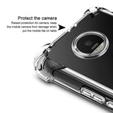 Four Angle Prevention Case For Moto G6 Plus Soft Silicon Clear TPU Phone Cover For Moto X4 G5 G5s Z2 Play C Plus XT1635 E4 E5