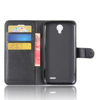 Full Coverage Leather Wallet Flip Case With Card Slot Stand Cover For ZTE Prestige 2 N9136/Maven 3 Z835/Prelude+ Z851/Overture 3