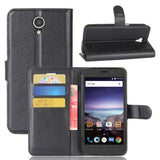 Full Coverage Leather Wallet Flip Case With Card Slot Stand Cover For ZTE Prestige 2 N9136/Maven 3 Z835/Prelude+ Z851/Overture 3