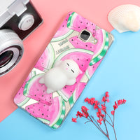 Funny Cute Cat Squishy Phone Case for Samsung Galaxy J3 J5 J7 A3 A5 A7 A8 2016 2017 2018 S6 S7 edge S8 S9 Plus Soft TPU Cartoon