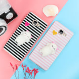 Funny Cute Cat Squishy Phone Case for Samsung Galaxy J3 J5 J7 A3 A5 A7 A8 2016 2017 2018 S6 S7 edge S8 S9 Plus Soft TPU Cartoon