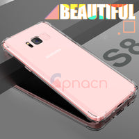 GPNACN Silicone Transparent Shockproof Case For Samsung Galaxy S7 Edge S8 S9 Soft TPU Cover For Samsung S9 S8 Plus Note 8 Case