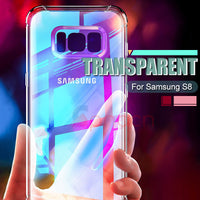 GPNACN Silicone Transparent Shockproof Case For Samsung Galaxy S7 Edge S8 S9 Soft TPU Cover For Samsung S9 S8 Plus Note 8 Case