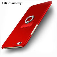 GR olamexy Matte Hard Plastic PC Back Case + Ring holder for BLU Vivo 5 five 5.5" Mobile Phones Shell Covers Free Shipping coque