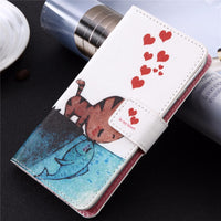 GUCOON Cartoon Wallet Case for BLU Life One XL 5.5inch Fashion PU Leather Lovely Cool Cover Cellphone Bag Shield