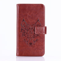 GUCOON Embossed Skull Wolf Case for BLU Life One X3 5.5inch Vintage Protective Phone Shell Fashion Cool Cover Bag