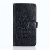 GUCOON Embossed Skull Wolf Case for BLU Life One X3 5.5inch Vintage Protective Phone Shell Fashion Cool Cover Bag