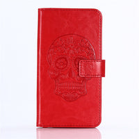 GUCOON Embossed Skull Wolf Case for BLU Life One X3 5.5inch Vintage Protective Phone Shell Fashion Cool Cover Bag