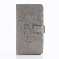 GUCOON Embossed Skull Wolf Case for BLU Life One X3 5.5inch Vintage Protective Phone Shell Fashion Cool Cover Bag