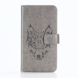 GUCOON Embossed Skull Wolf Case for BLU Life One X3 5.5inch Vintage Protective Phone Shell Fashion Cool Cover Bag