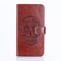 GUCOON Embossed Skull Wolf Case for BLU Life One X3 5.5inch Vintage Protective Phone Shell Fashion Cool Cover Bag