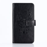 GUCOON Embossed Skull Wolf Case for BLU Life One X3 5.5inch Vintage Protective Phone Shell Fashion Cool Cover Bag