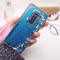 Glitter Bling Cover For Samsung Galaxy S9 Case Silicon Cover For Samsung S9 Plus Case Dynamic Liquid Quicksand Cases Coque