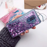 Glitter Bling Cover For Samsung Galaxy S9 Case Silicon Cover For Samsung S9 Plus Case Dynamic Liquid Quicksand Cases Coque