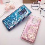 Glitter Bling Cover For Samsung Galaxy S9 Case Silicon Cover For Samsung S9 Plus Case Dynamic Liquid Quicksand Cases Coque