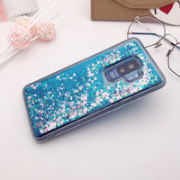 Glitter Bling Cover For Samsung Galaxy S9 Case Silicon Cover For Samsung S9 Plus Case Dynamic Liquid Quicksand Cases Coque