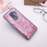 Glitter Bling Cover For Samsung Galaxy S9 Case Silicon Cover For Samsung S9 Plus Case Dynamic Liquid Quicksand Cases Coque