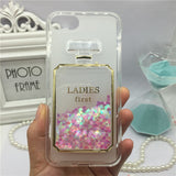 Glitter Quicksand Perfume Glass Phone Cases Cover for Motorola Moto Z Play XT1635 Case Bling Girl Cute Soft Back Cover