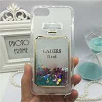 Glitter Quicksand Perfume Glass Phone Cases Cover for Motorola Moto Z Play XT1635 Case Bling Girl Cute Soft Back Cover