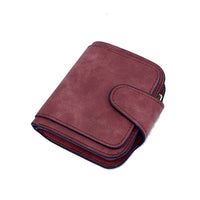 High Quality Brand Faux Suede Womens Wallet Purse | Coin Pocket, Card Holder, Photo Holder, and a Zipper Pouch