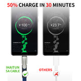 iHaitun 5A USB Type C Cable For Huawei P20 Lite Honor 10 9 Pro 3.1 Fast Charging Data Cord Phone Charger Samsung S9 Redmi Note 7