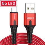 LED USB Type C 3m Fast Charge Cable Compatible with Samsung, Nokia, Blackberry, Xiaomi, and more ( in desc. )