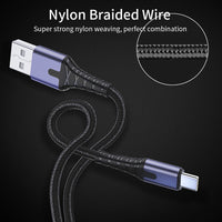 LED USB Type C 3m Fast Charge Cable Compatible with Samsung, Nokia, Blackberry, Xiaomi, and more ( in desc. )