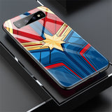 Marvel Captain America Iron Man Glass Phone Case For Samsung Galaxy S8 S9 S10 e 5G Plus Note 10 9 8 Avengers Batman Cover Funda