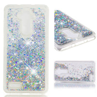 HYYGEDeal phone Case Glitter Gilr Quicksand Liquid TPU Shockproof Protective for ZTE MAX XL/N9560/Z986/Z983/Z981/Z988/Z963/MAX 3