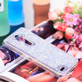 HYYGEDeal phone Case Glitter Gilr Quicksand Liquid TPU Shockproof Protective for ZTE MAX XL/N9560/Z986/Z983/Z981/Z988/Z963/MAX 3