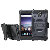 Heavy Duty Armor Case Anti Shock Belt Clip Holster Phone Cover For ZTE Prestige 2 N9136/Maven 3 Z835/Prelude+ Z851/Overture 3 }