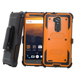Heavy Duty Rugged Case With Belt Clip Holster Case Shockproof Cover For ZTE Max XL N9560 Z986 / Blade Max 3 / Max Blue 4G LTE