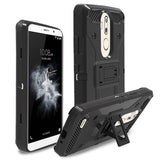 Heavy Duty Tank Hybrid Armor Case With Belt Clip Holster Anti Shock Cover For ZTE Max XL N9560 Z986/Blade Max 3/Max Blue 4G LTE