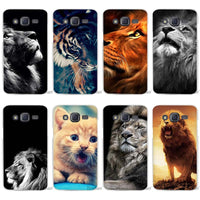 Hot Sale The lion Clear Case Cover Coque Shell for Samsung Galaxy J1 J2 J3 J5 J7 2016 2017 Emerge