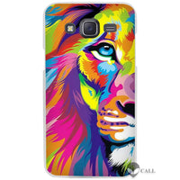 Hot Sale The lion Clear Case Cover Coque Shell for Samsung Galaxy J1 J2 J3 J5 J7 2016 2017 Emerge