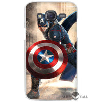 Hot sale Captain America Clear Case Cover Coque Shell for Samsung Galaxy J1 J2 J3 J5 J7 2016 2017 Emerge