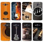 Hot sale Guitar Clear Case Cover Coque Shell for Samsung Galaxy J1 J2 J3 J5 J7 2016 2017 Emerge