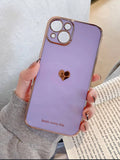 Fashion Love Heart Frame Phone Case For iPhone 13 6.1