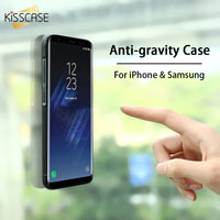 KISSCASE Anti Gravity Case For iPhone X 8 7 6 6S Plus 5S Adsorbable Cover For Samsung Galaxy S6 S7 Edge S5 S8 S9 Plus Note 8 P9